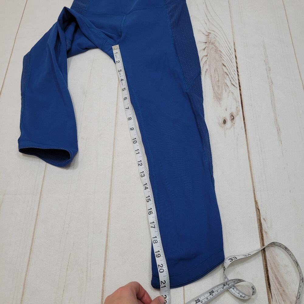 Lululemon bodycon crop mesh leggings Poseidon - Picture 7 of 10